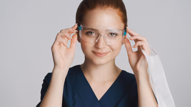 young-female-doctor-confidently-wearing-protective-eyeglasses-camera-white-background-safety-concept_